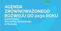 UWM opublikował Agendę Zrównoważonego Rozwoju do 2030 roku